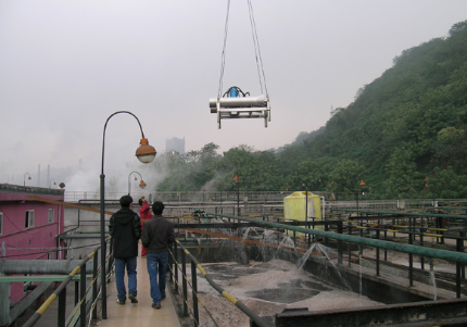 Installation of Jet Aerator in Water
